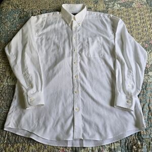 Kirkland Traditional Fit Non-Iron Cotton Dress Shirt Men's Size XL 17 - 34/35